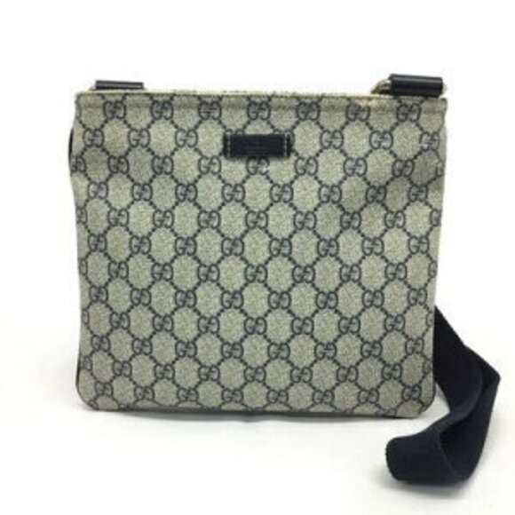 Gucci Shoulder Bag GG Supreme Navy Blue - Picture 2 of 8